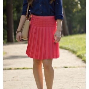 J.CREW Pink Pleated Skirt
